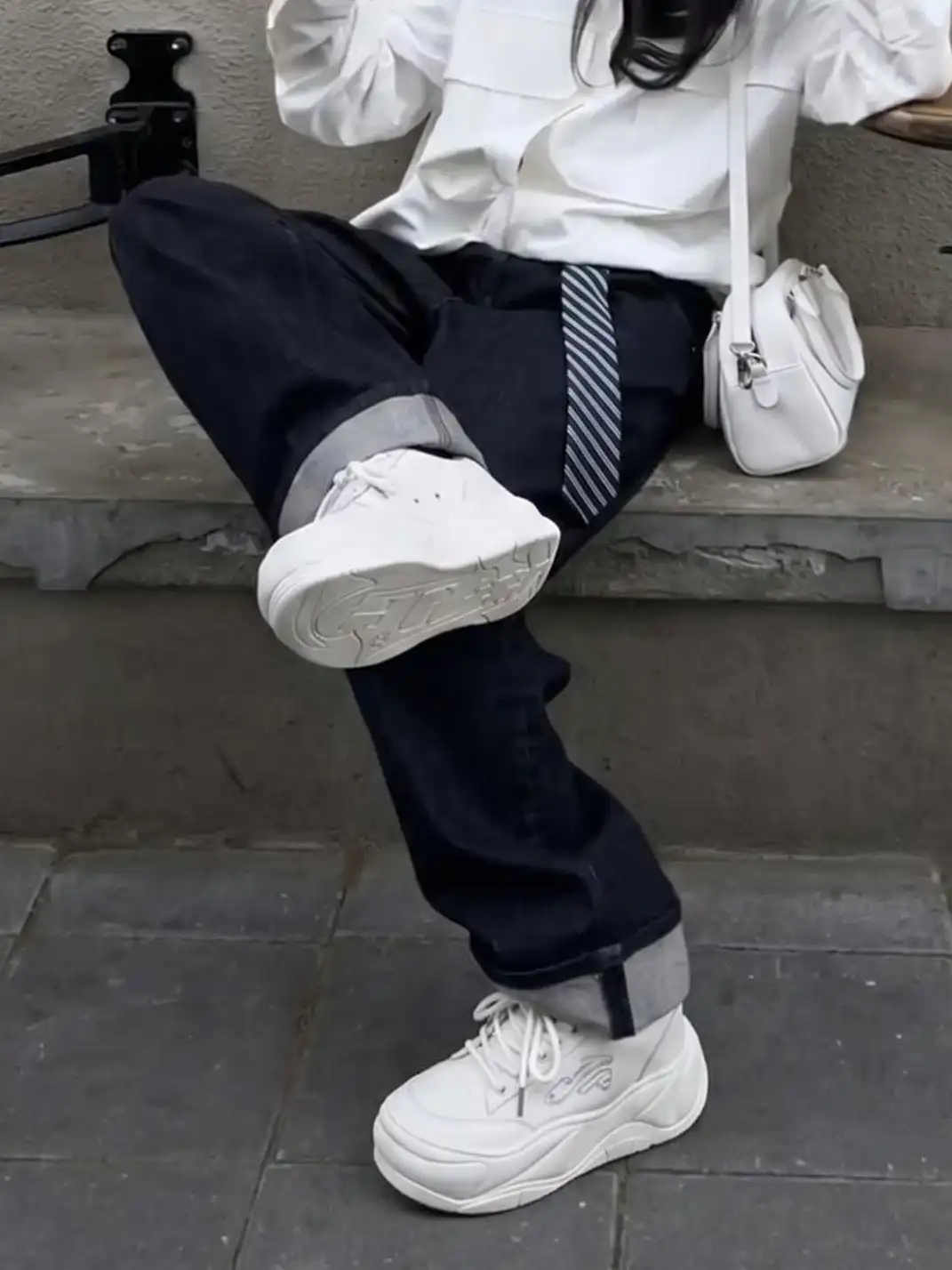 FYSPR | WiFi 2.0 Wave Leather Platform Shoes - White