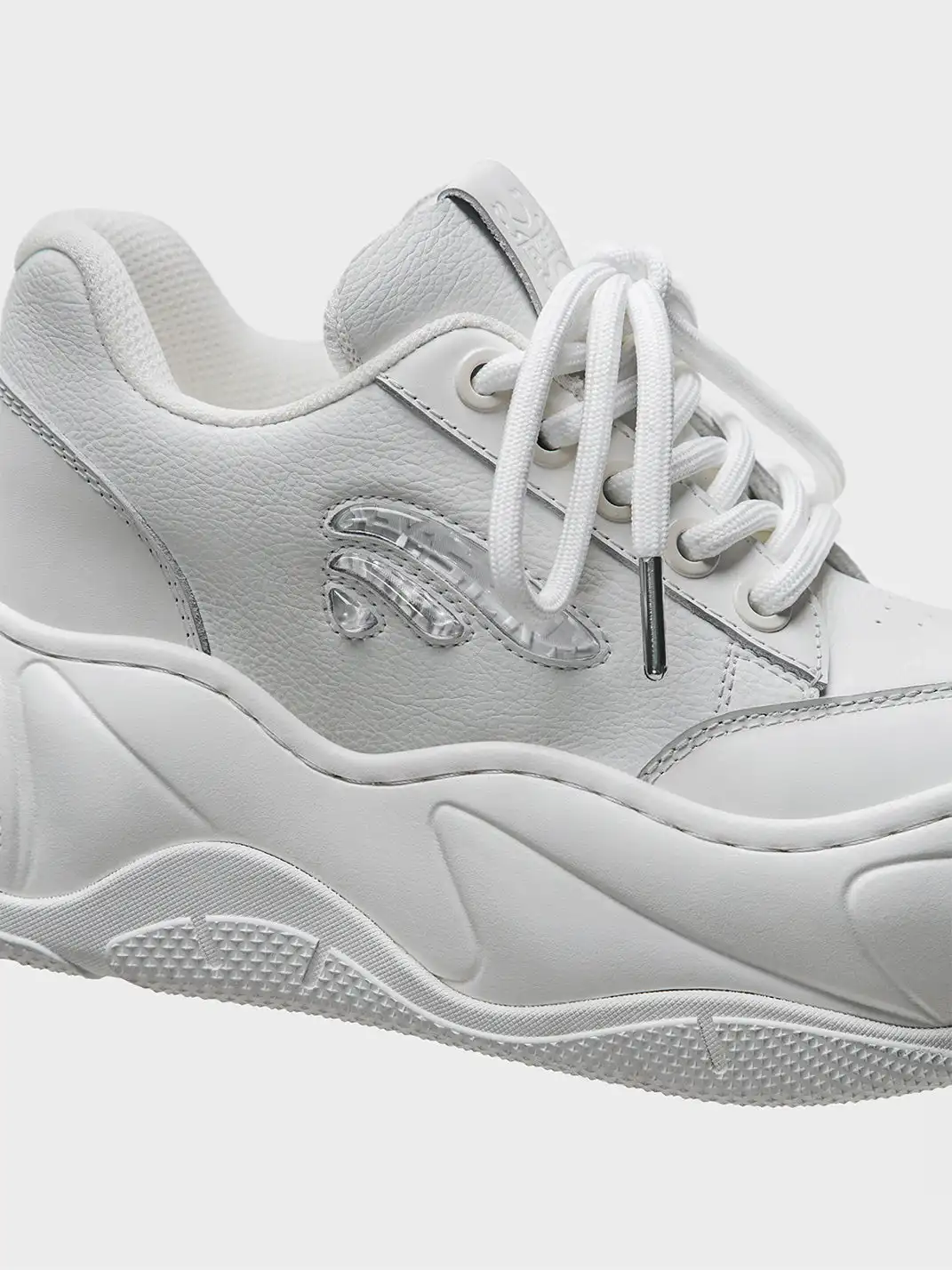 FYSPR | WiFi 2.0 Wave Leather Platform Shoes - White