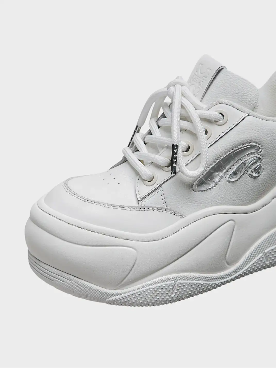 FYSPR | WiFi 2.0 Wave Leather Platform Shoes - White