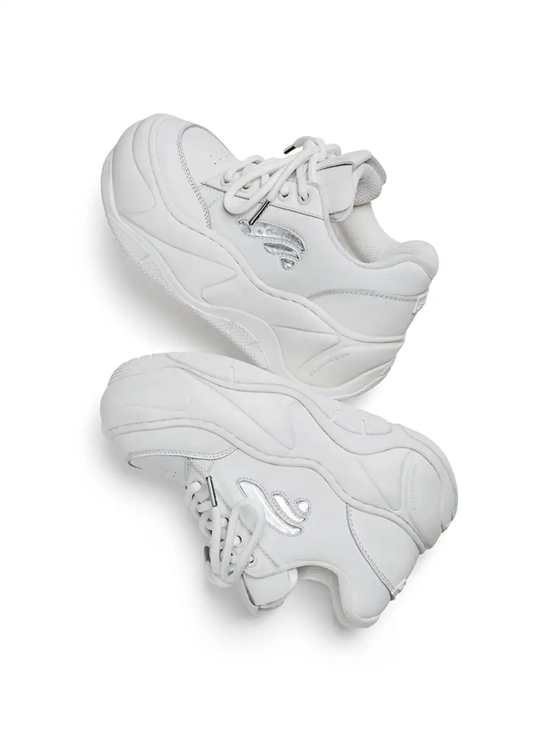FYSPR | WiFi 2.0 Wave Leather Platform Shoes - White