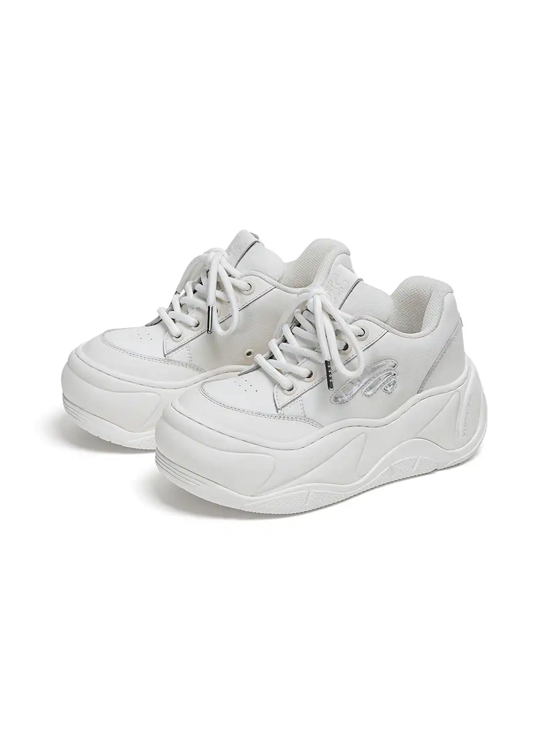 FYSPR | WiFi 2.0 Wave Leather Platform Shoes - White