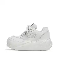 FYSPR | WiFi 2.0 Wave Leather Platform Shoes - White
