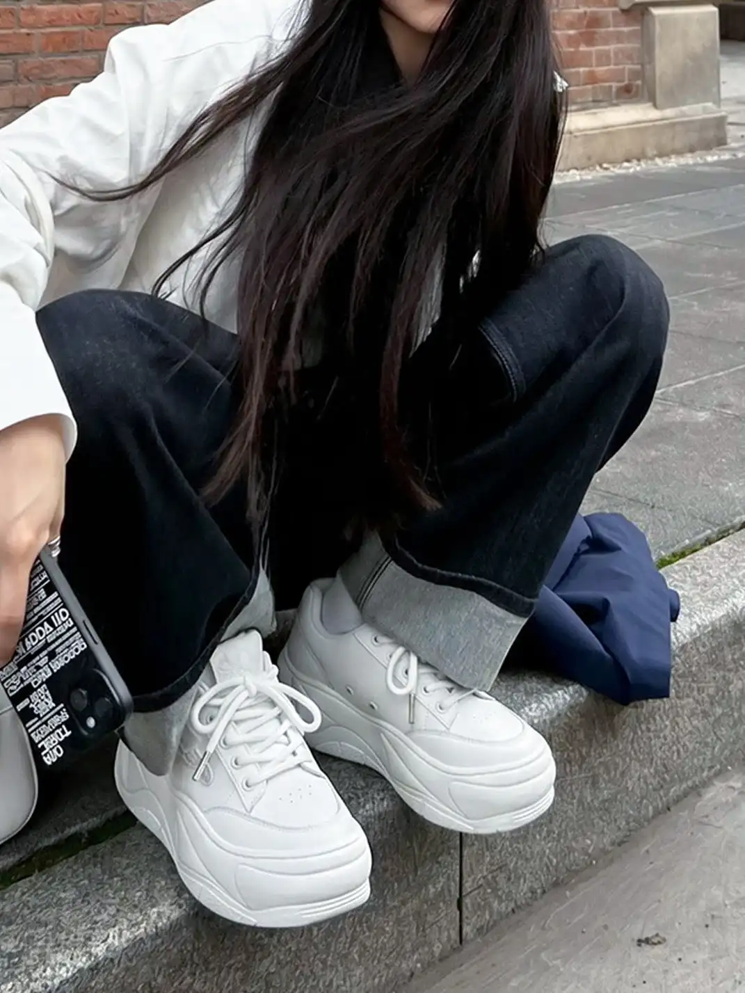 FYSPR | WiFi 2.0 Wave Leather Platform Shoes - White