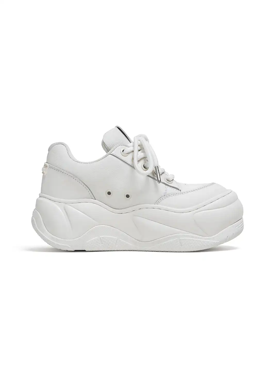 FYSPR | WiFi 2.0 Wave Leather Platform Shoes - White