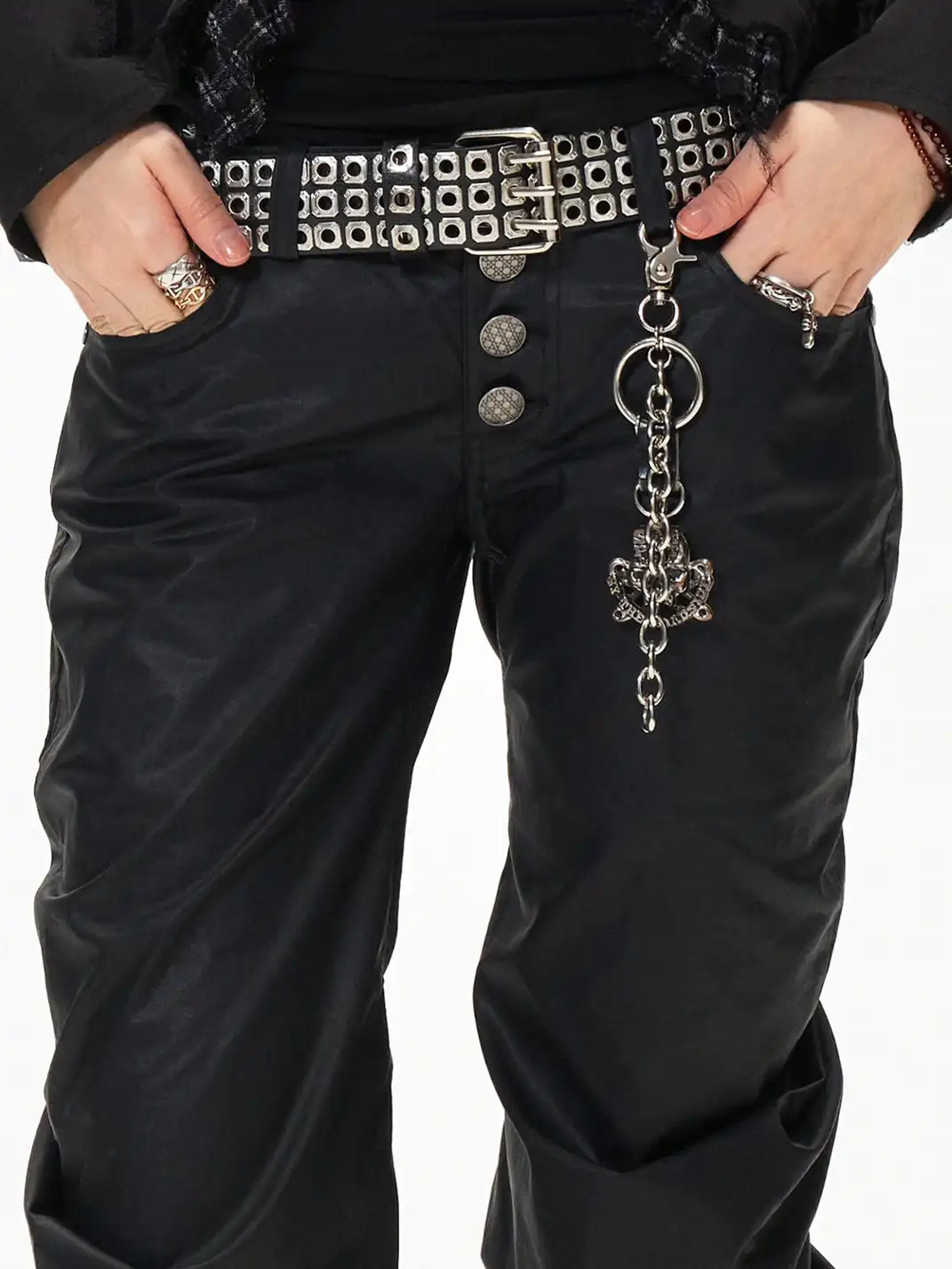 3MODE | Stacked Slim Fit Casual Pants