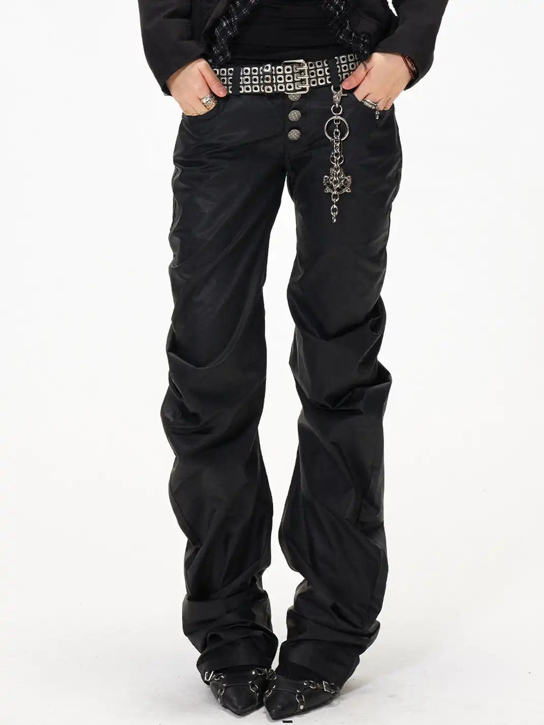 3MODE | Stacked Slim Fit Casual Pants