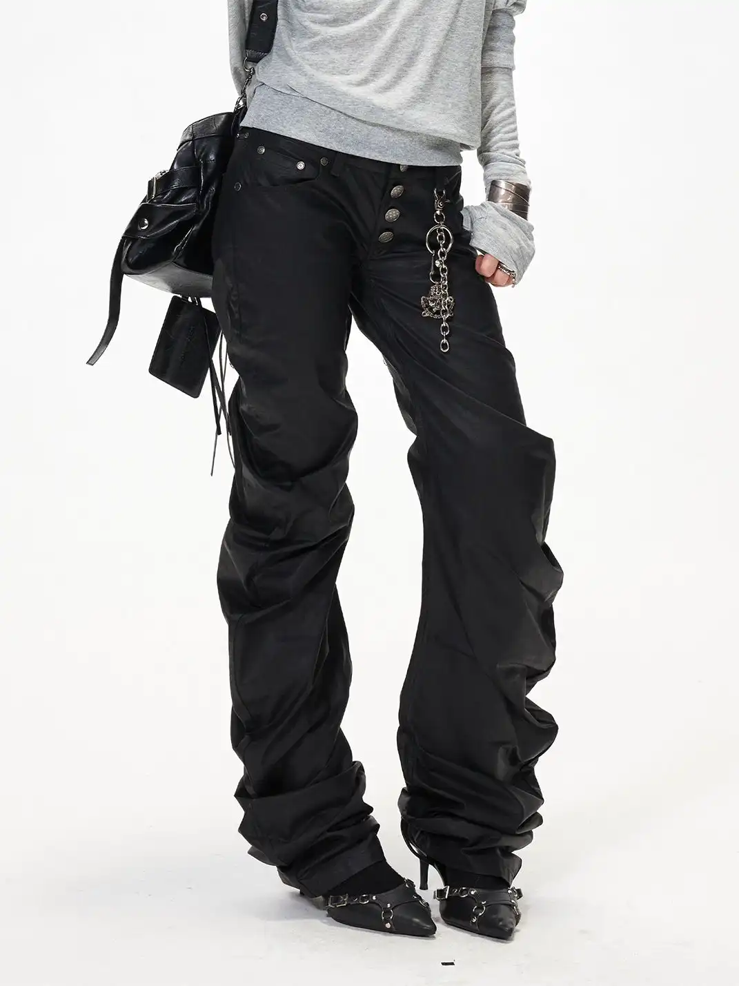 3MODE | Stacked Slim Fit Casual Pants