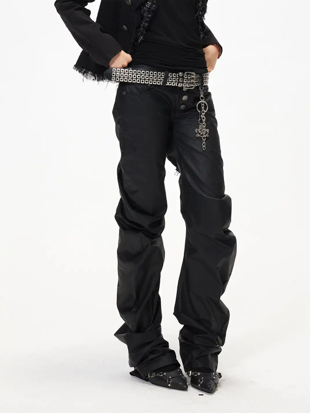 3MODE | Stacked Slim Fit Casual Pants