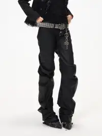 3MODE | Stacked Slim Fit Casual Pants
