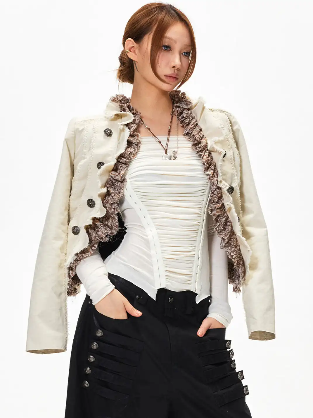 3MODE | Double Breasted Oversized Jacket