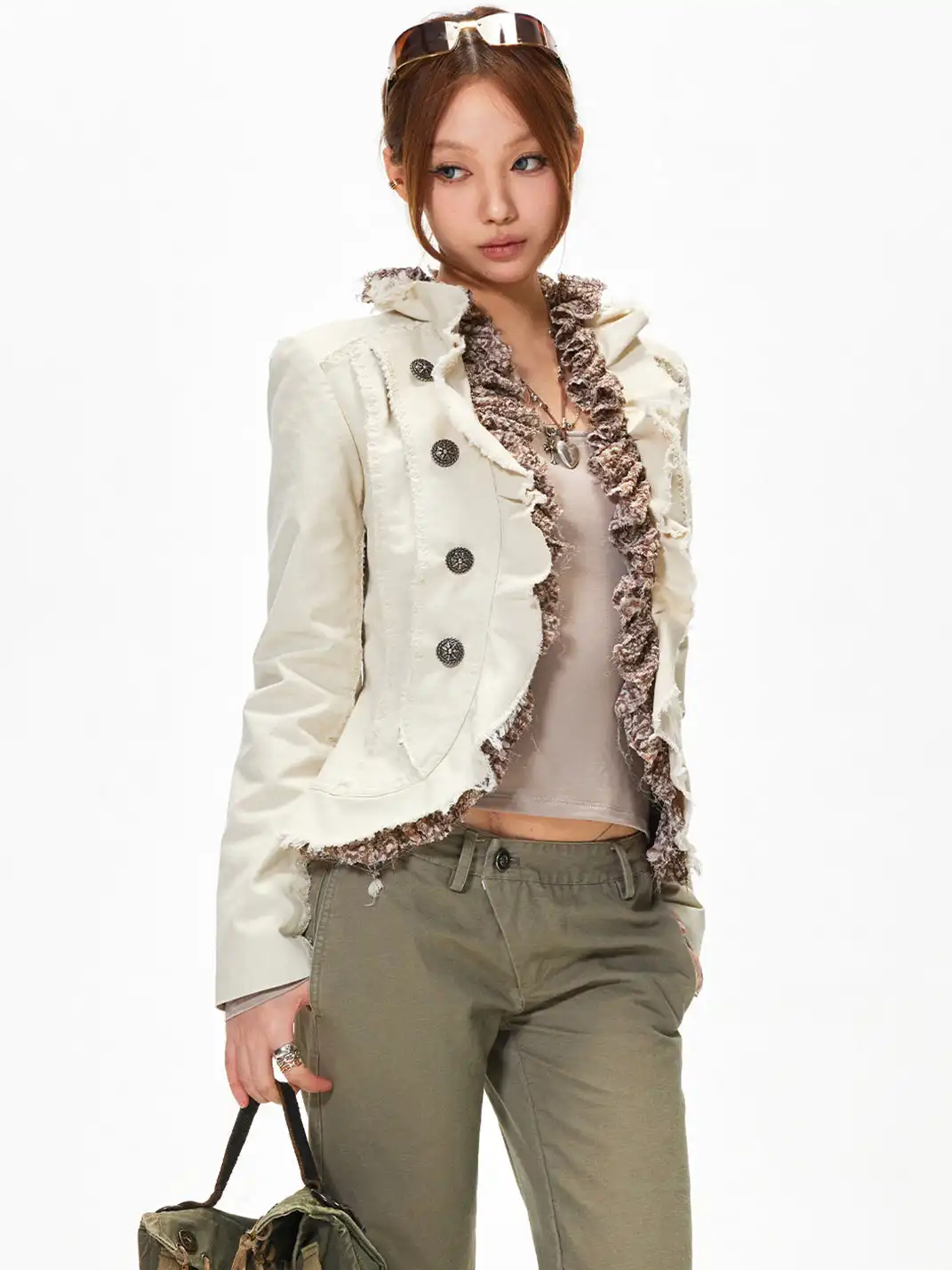 3MODE | Double Breasted Oversized Jacket
