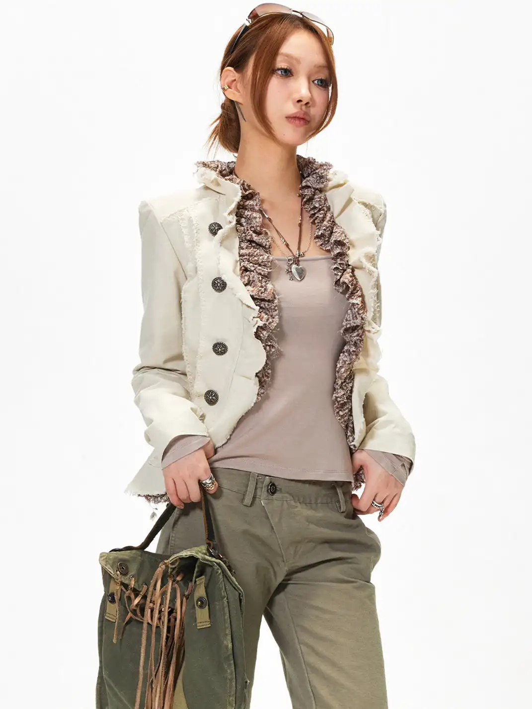 3MODE | Double Breasted Oversized Jacket