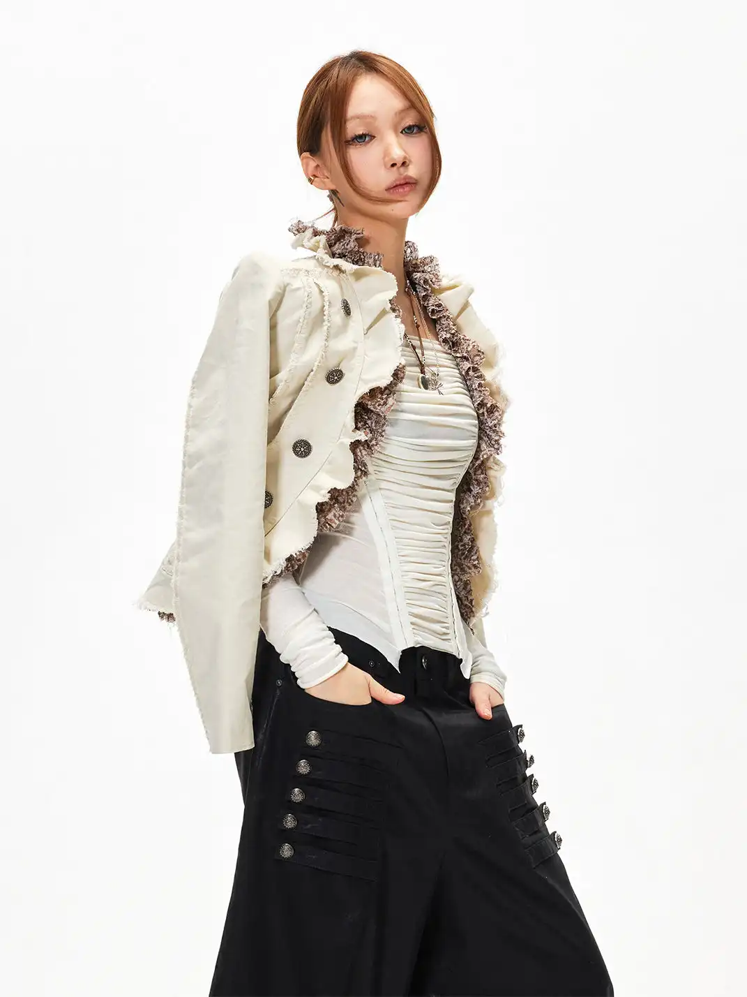 3MODE | Double Breasted Oversized Jacket