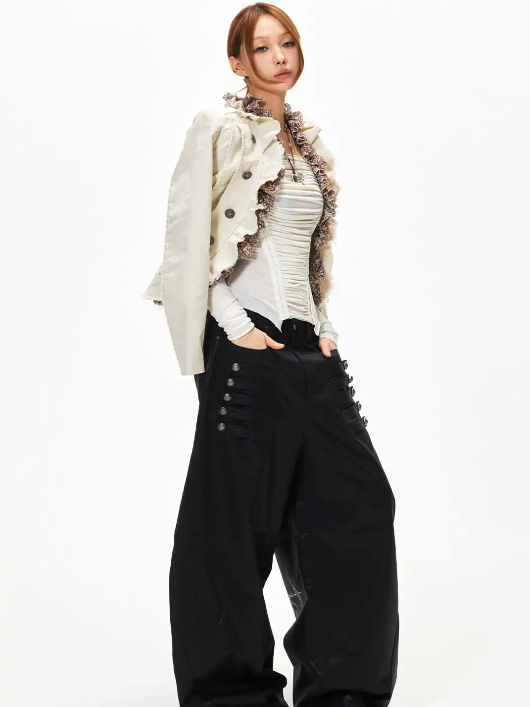 3MODE | Double Breasted Oversized Jacket