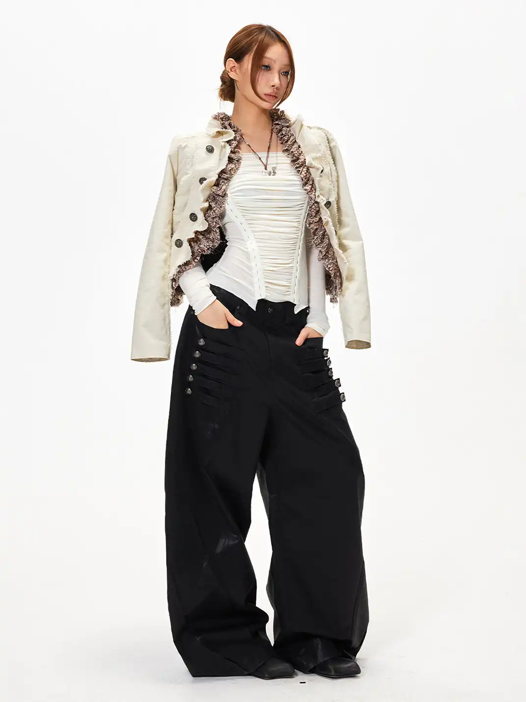 3MODE | Double Breasted Oversized Jacket