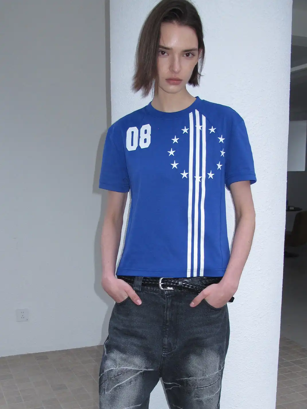 CasseSango | Star Stripe Embroidered T-Shirt