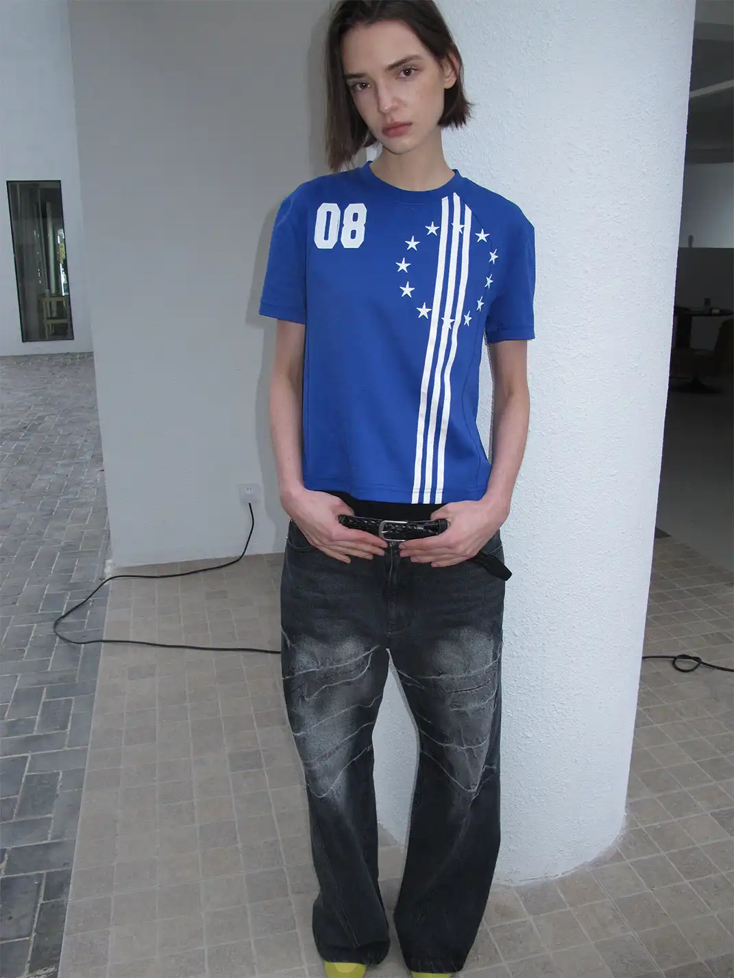 CasseSango | Star Stripe Embroidered T-Shirt