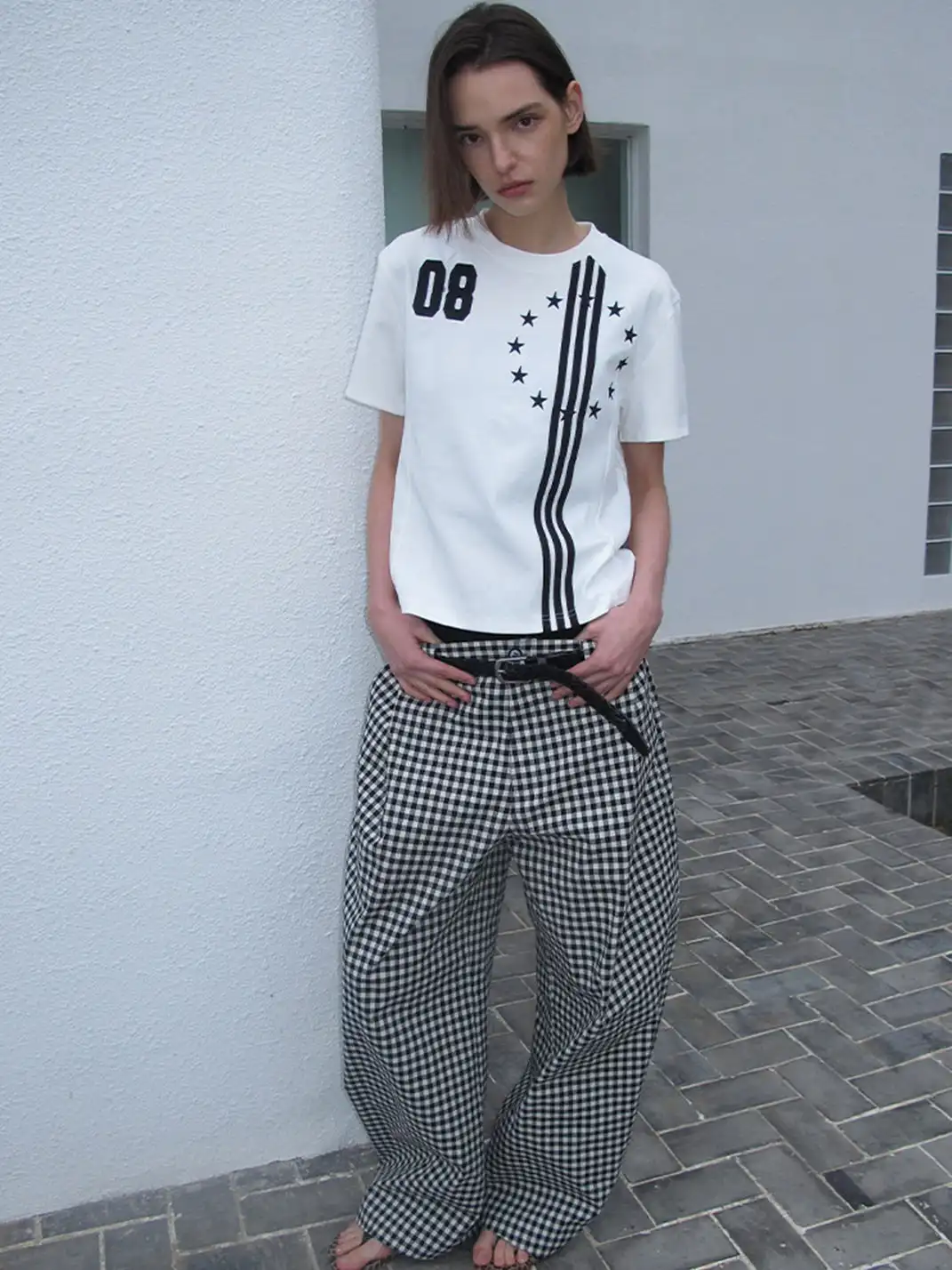 CasseSango | Star Stripe Embroidered T-Shirt