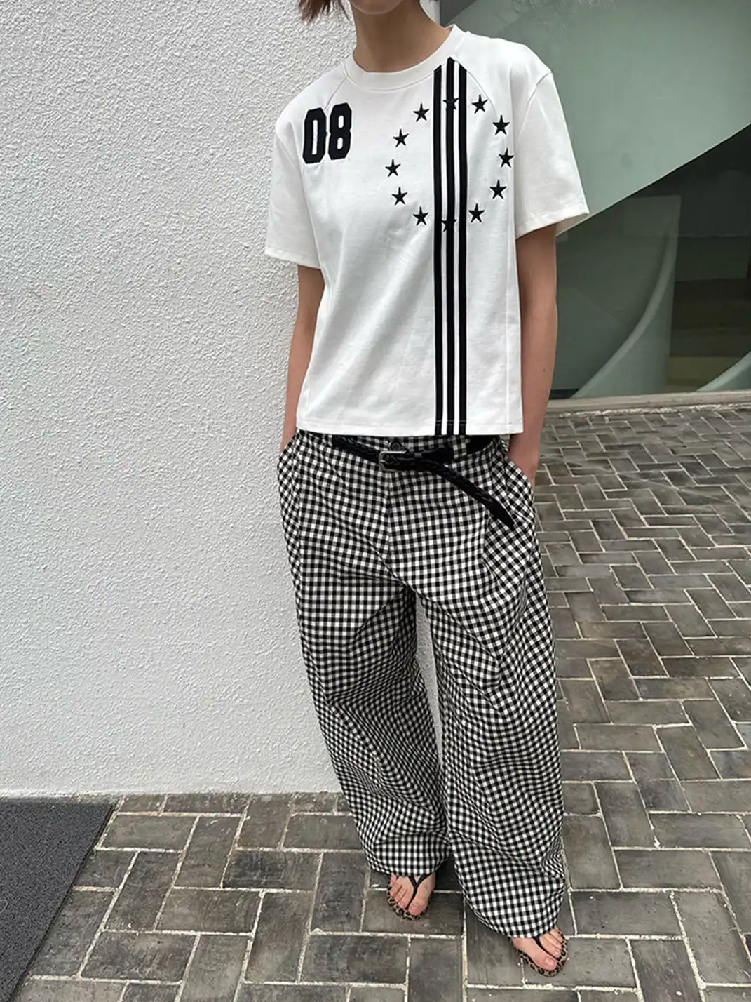 CasseSango | Star Stripe Embroidered T-Shirt