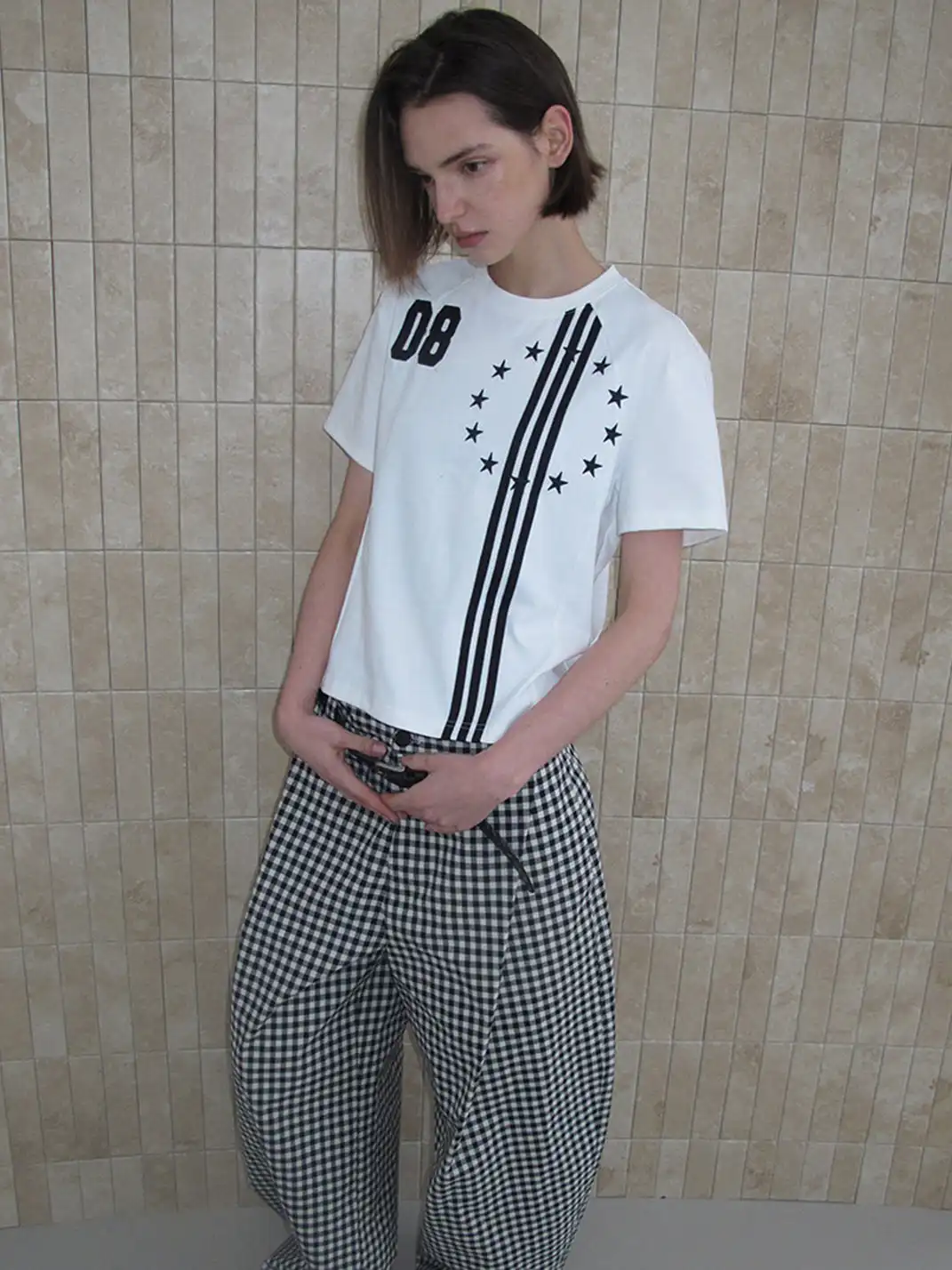CasseSango | Star Stripe Embroidered T-Shirt