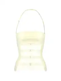 CSFC | Bandage Halter Top-White