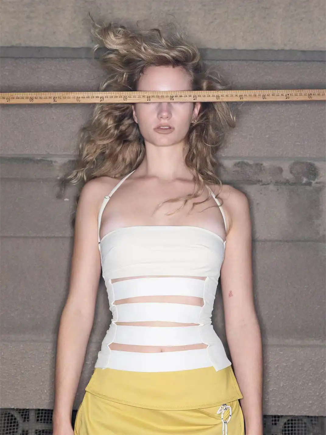 CSFC | Bandage Halter Top-White