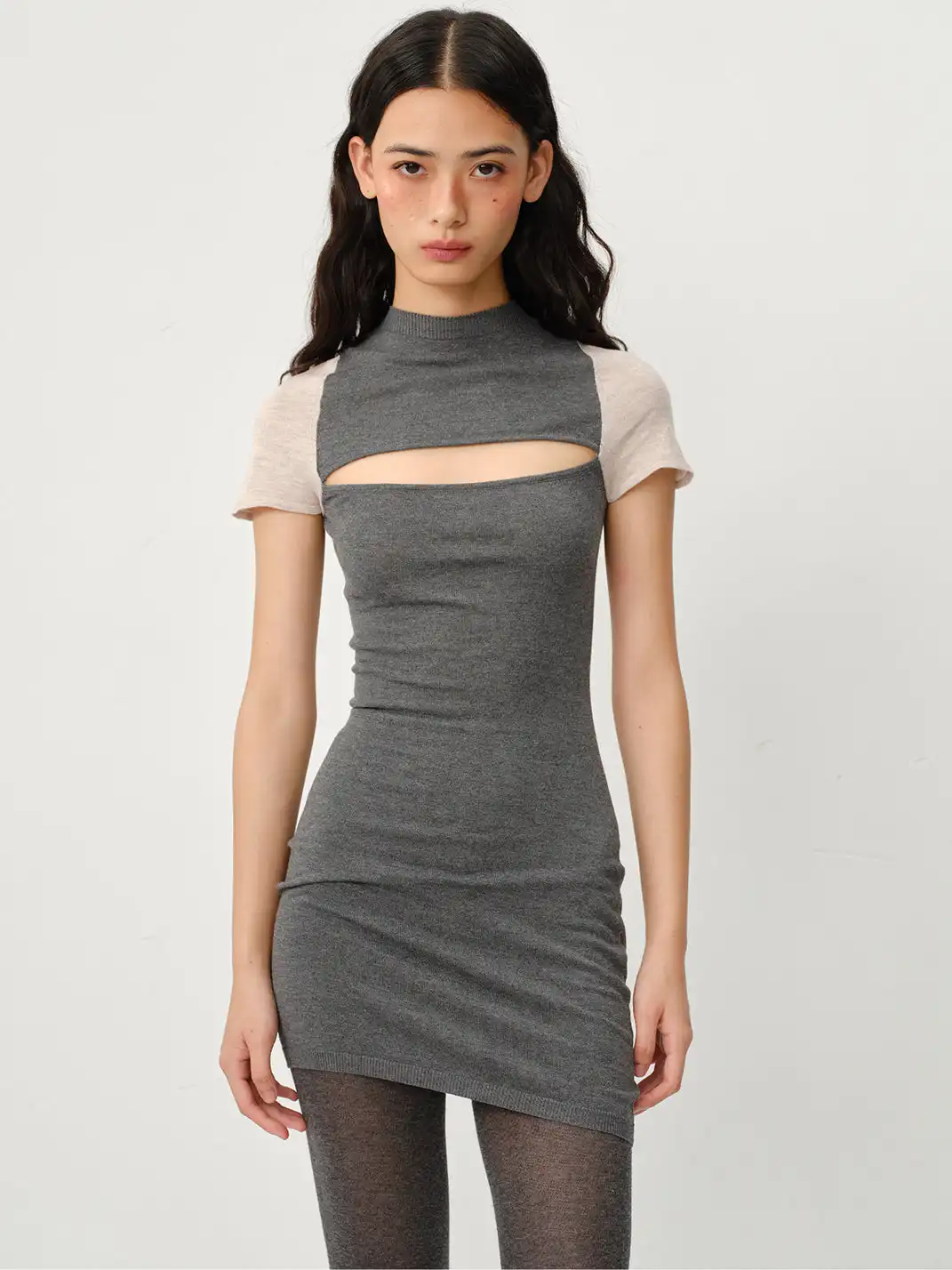 CSFC | Color-Block Knit Dress