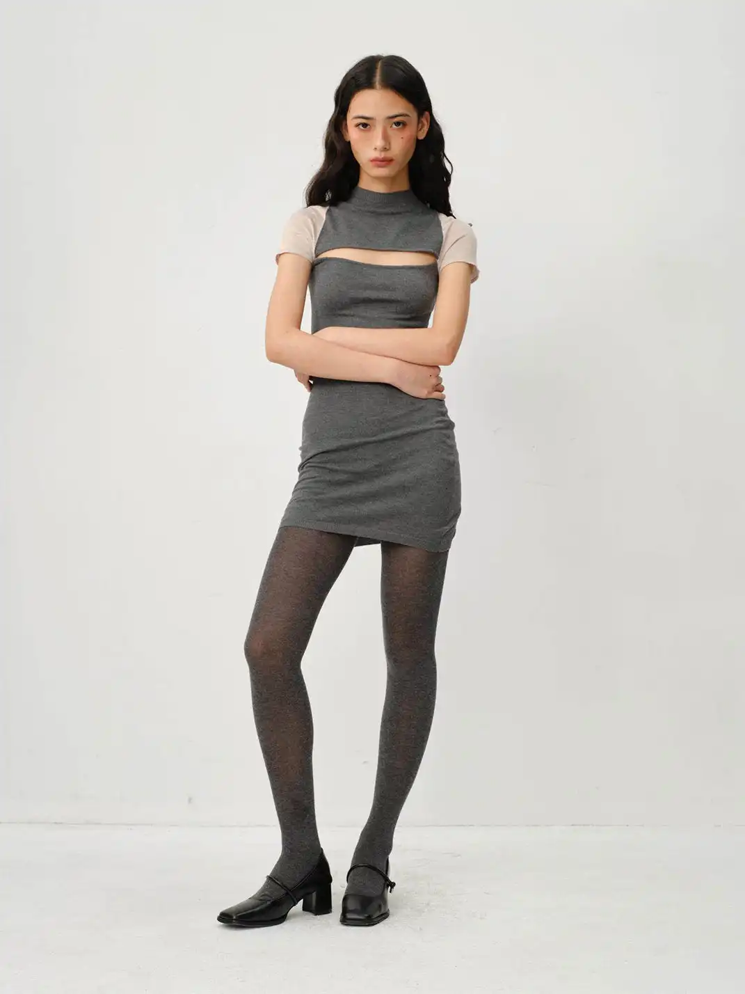 CSFC | Color-Block Knit Dress