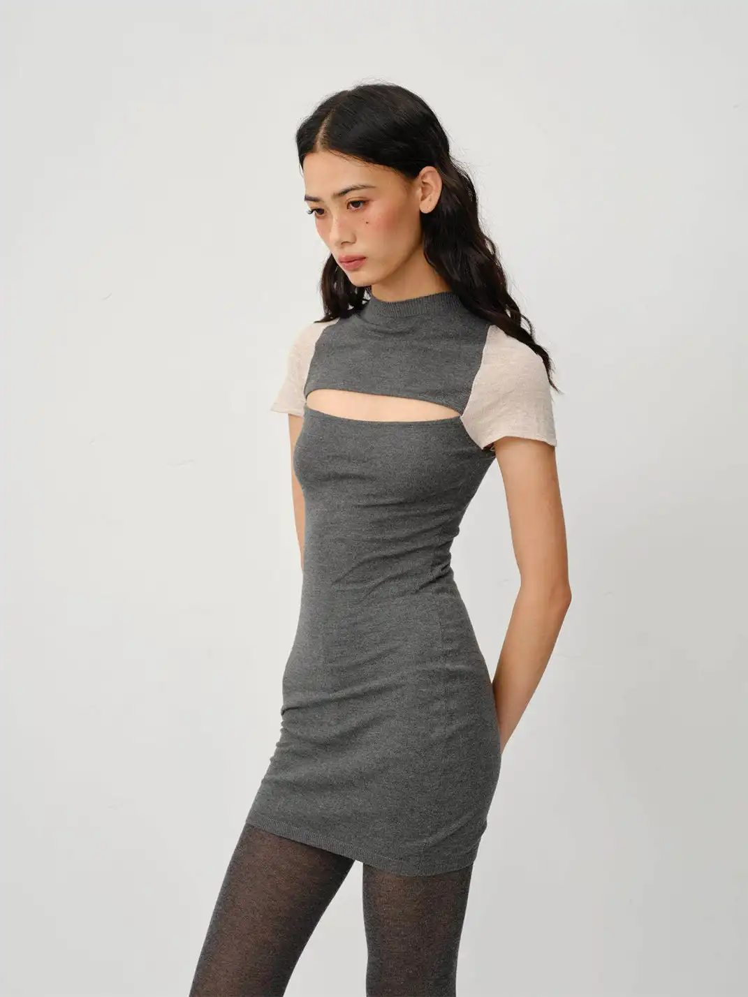 CSFC | Color-Block Knit Dress