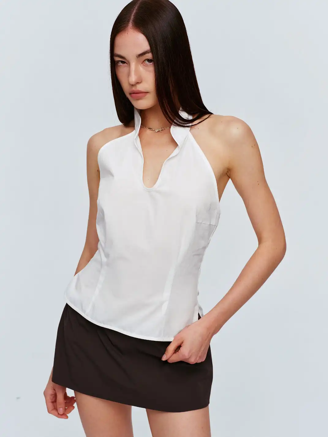 CSFC | Minimalist Backless Halter Top