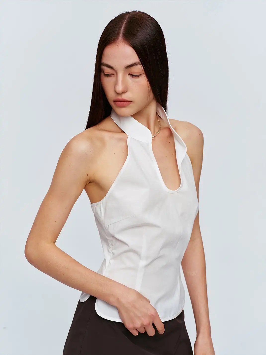 CSFC | Minimalist Backless Halter Top