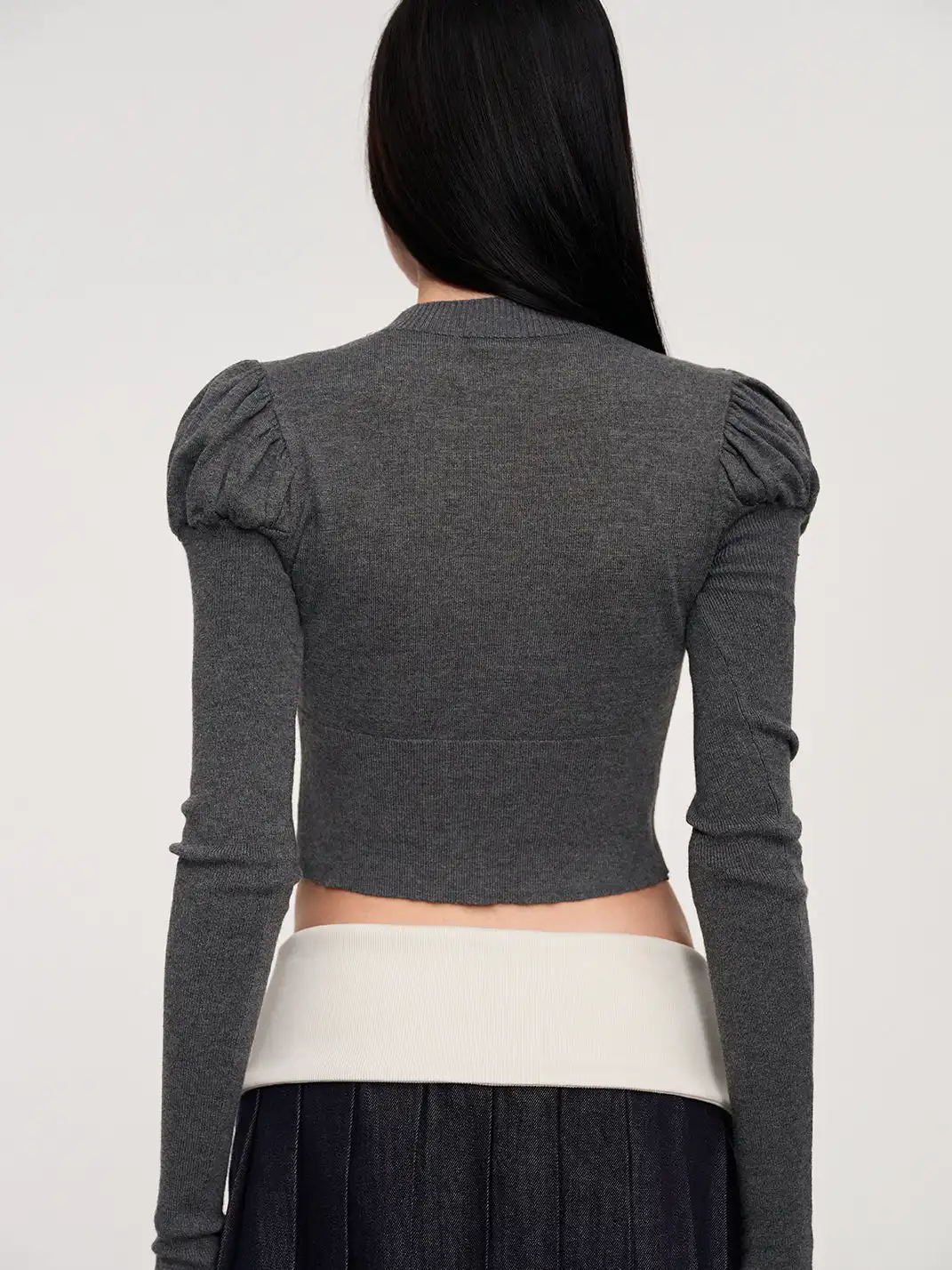 CSFC | Royal Puff Sleeve Knit Cardigan