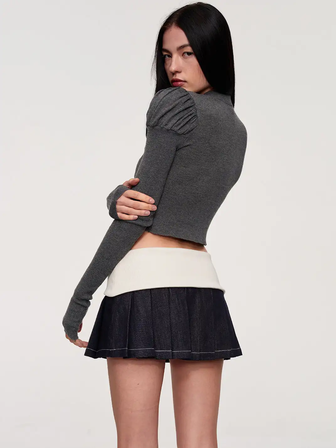 CSFC | Royal Puff Sleeve Knit Cardigan