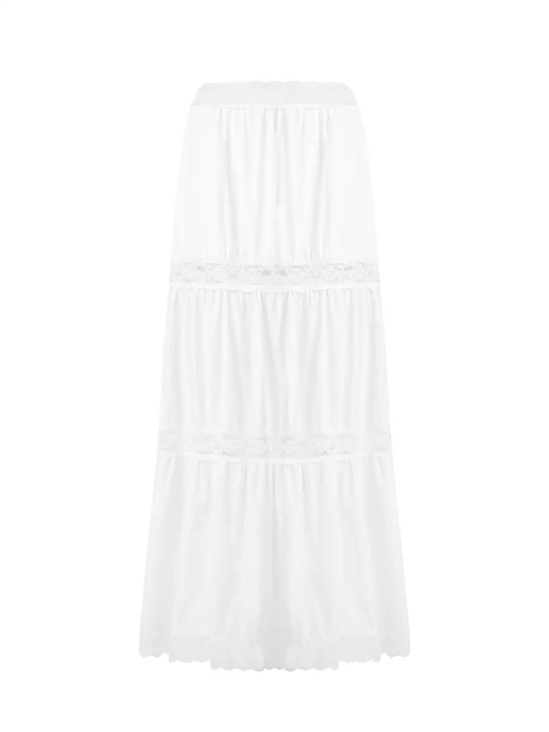 CSFC | Versatile Lace Tube Top Cake Skirt Set