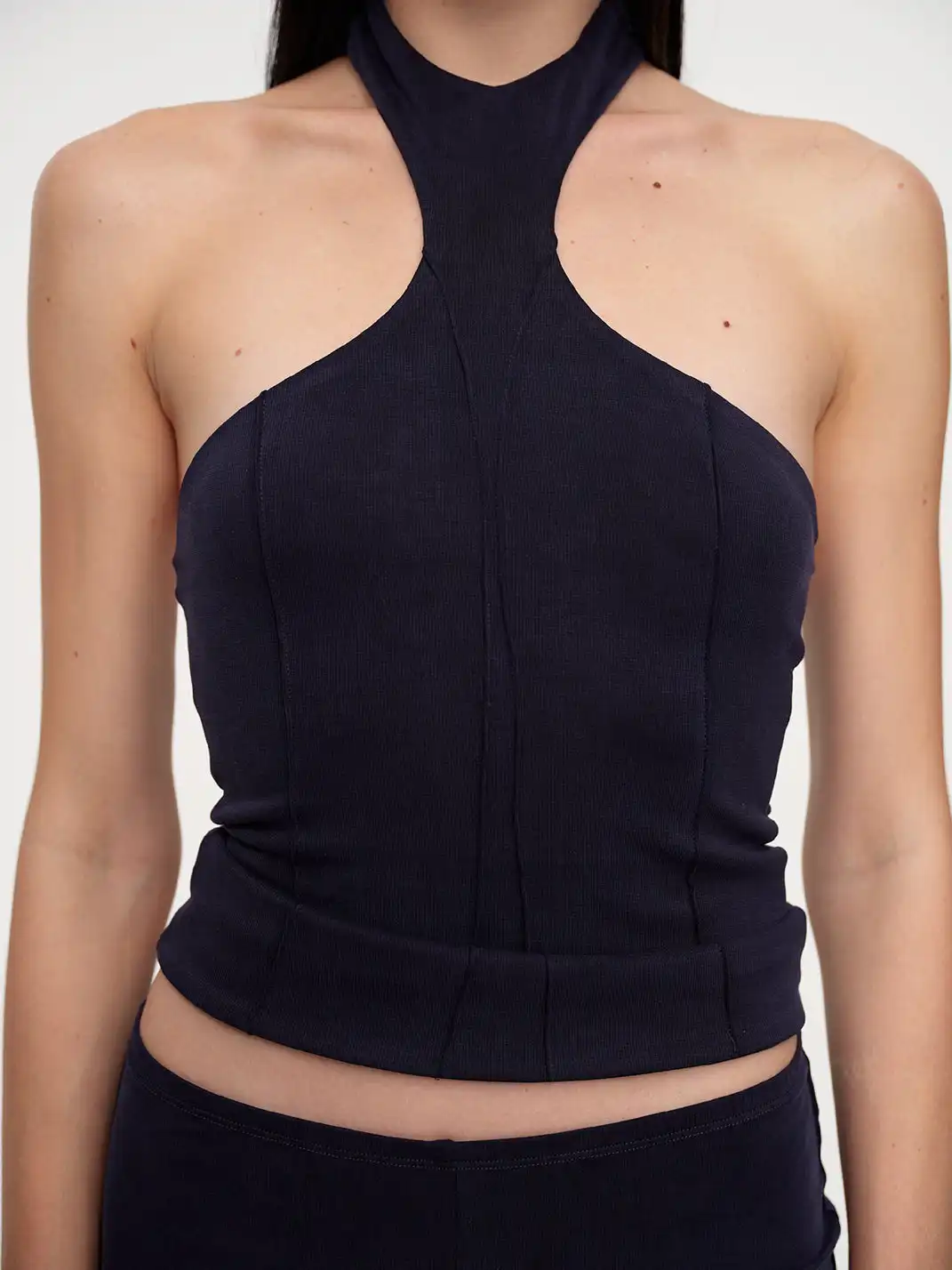 CSFC | Navy Blue Halter Top