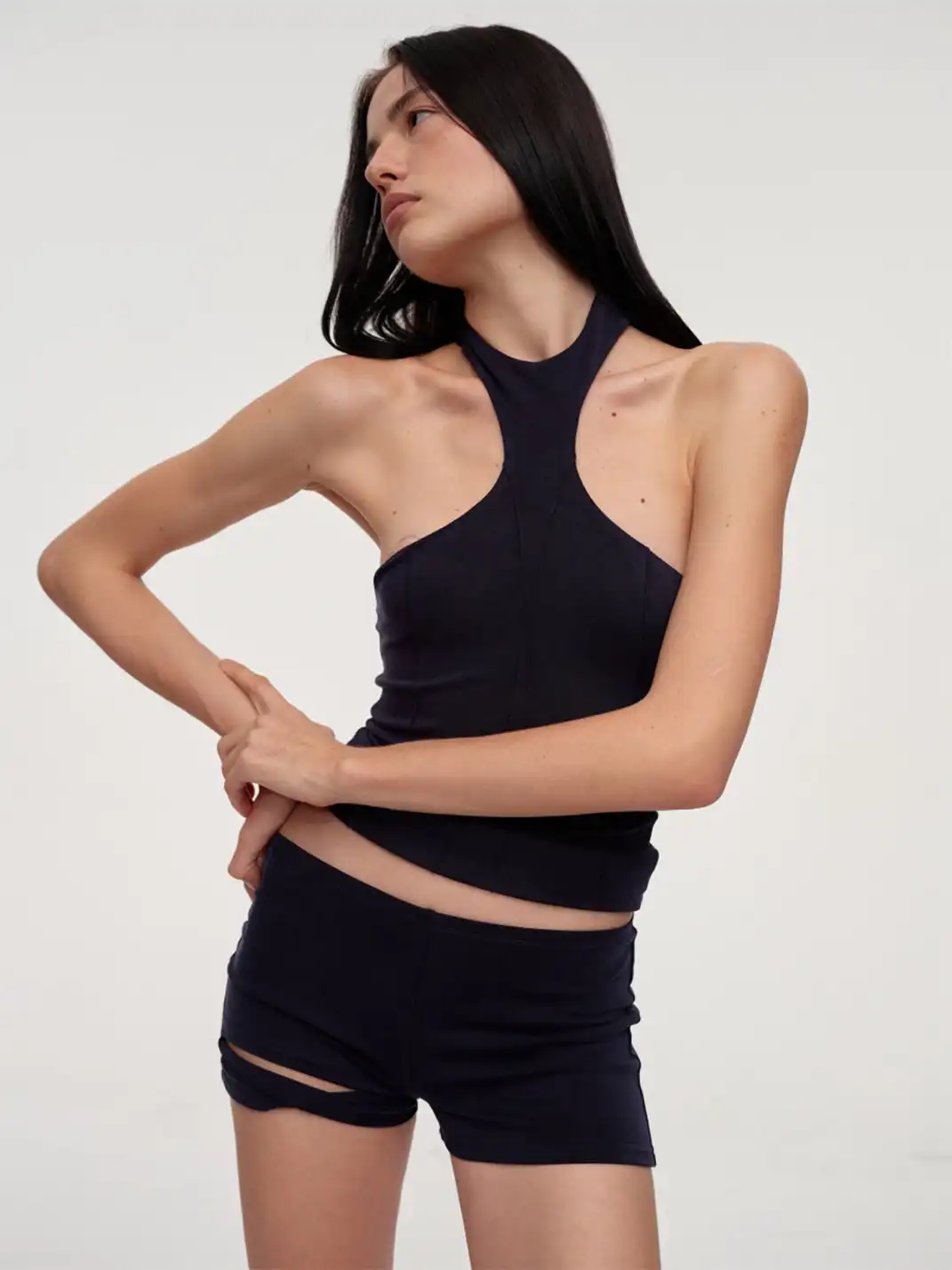 CSFC | Navy Blue Halter Top