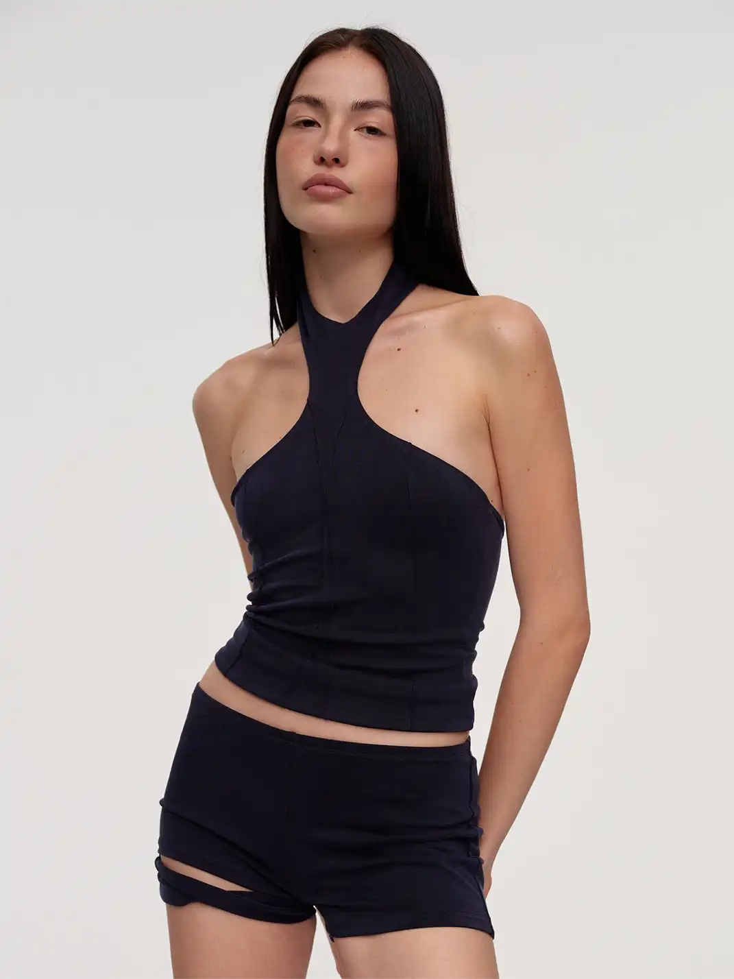 CSFC | Navy Blue Halter Top