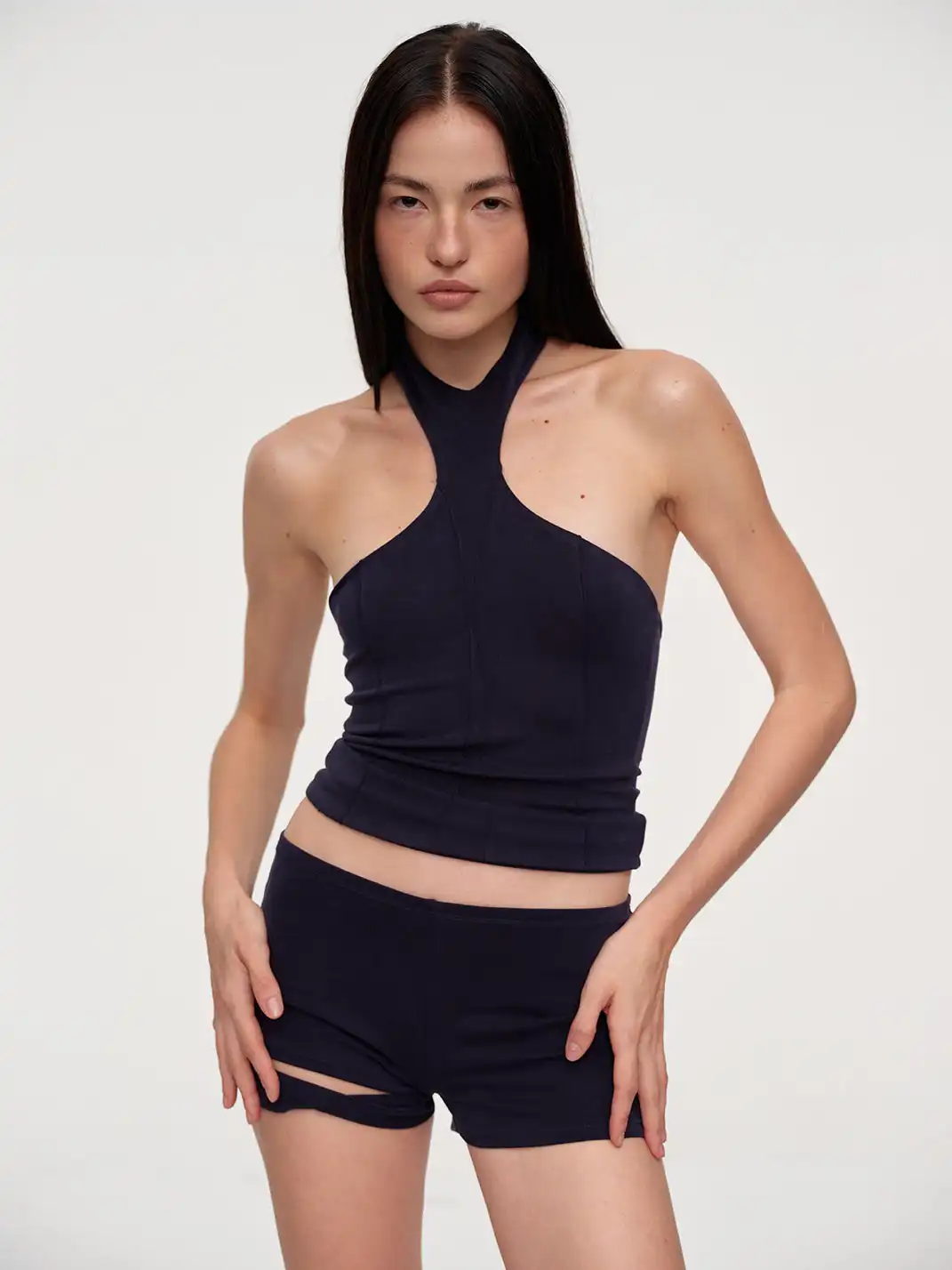 CSFC | Navy Blue Halter Top