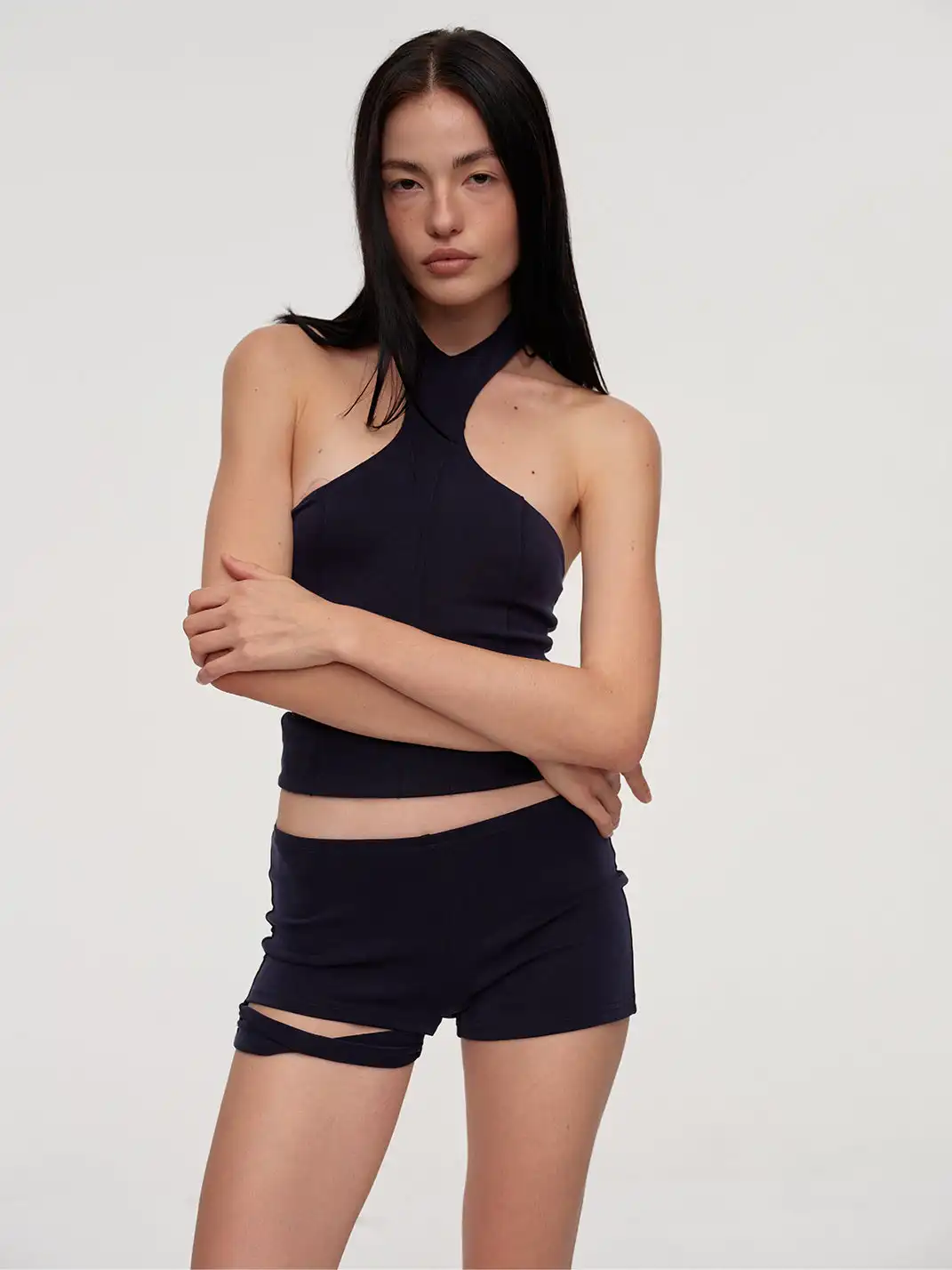 CSFC | Navy Blue Halter Top