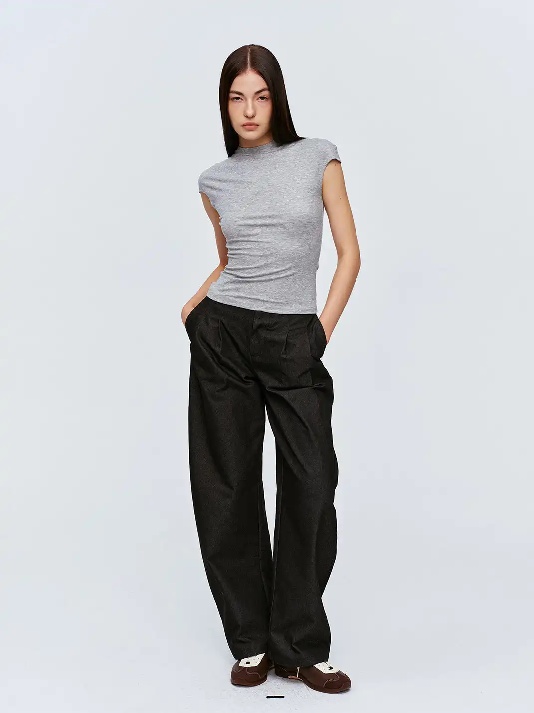 CSFC | Two-Piece Minimalist Raglan Sleeve Top