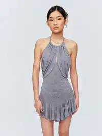 CSFC | Tencel Lyocell Ruched Backless Dress