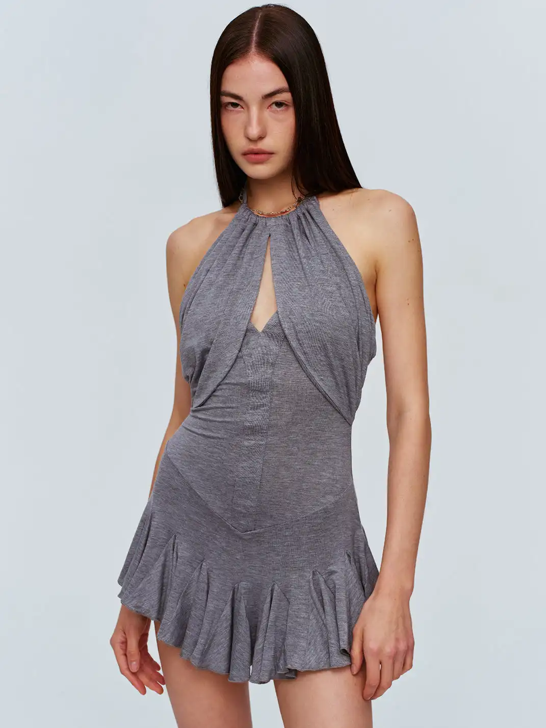 CSFC | Tencel Lyocell Ruched Backless Dress