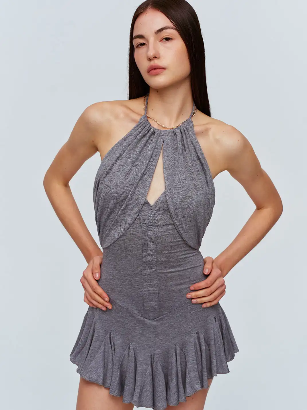 CSFC | Tencel Lyocell Ruched Backless Dress