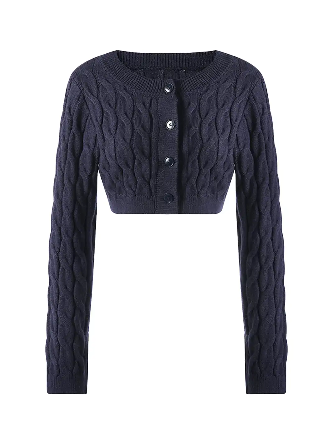 CSFC | Cable Knit Wool Cardigan Top