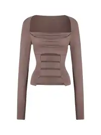 CSFC | Bandage Stretch Long Sleeve Top