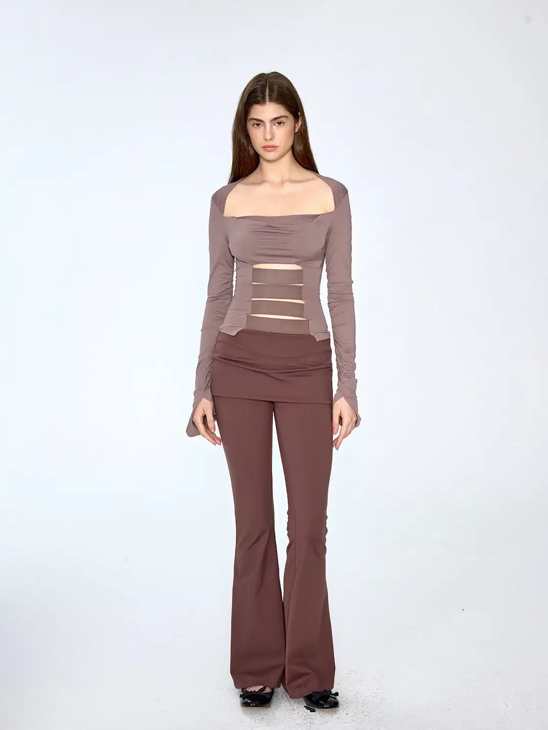 CSFC | Bandage Stretch Long Sleeve Top