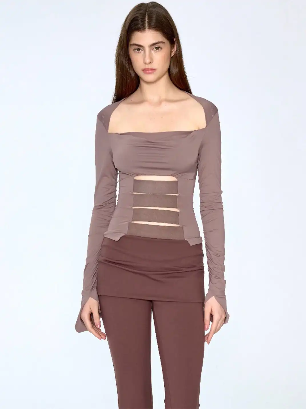 CSFC | Bandage Stretch Long Sleeve Top