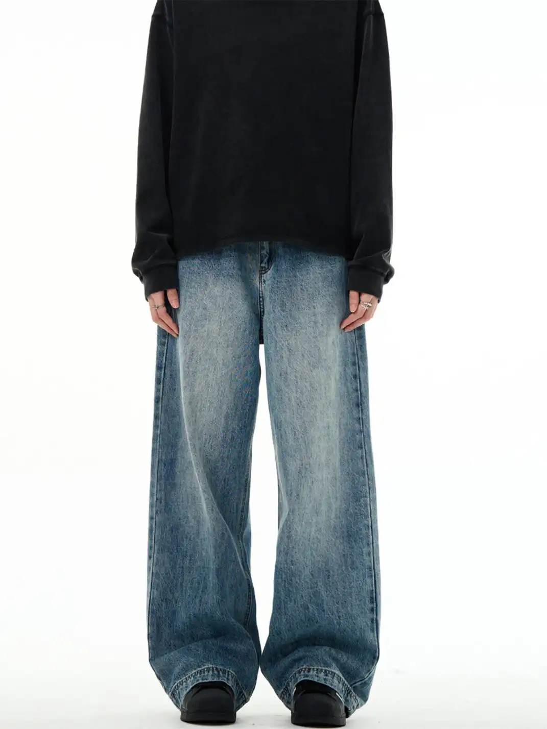 MADWITCH | Cleanfit Blue Straight-Leg Jeans