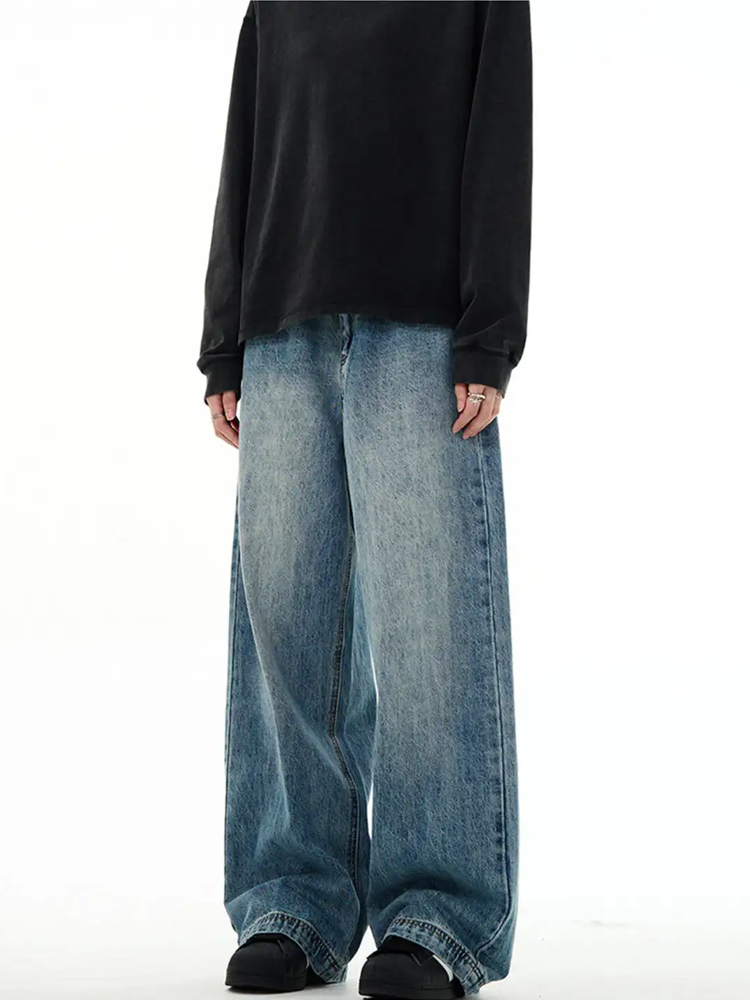 MADWITCH | Cleanfit Blue Straight-Leg Jeans