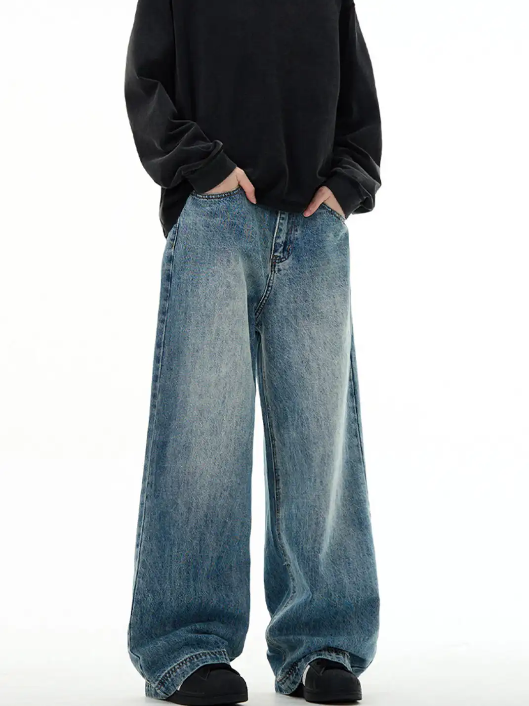 MADWITCH | Cleanfit Blue Straight-Leg Jeans